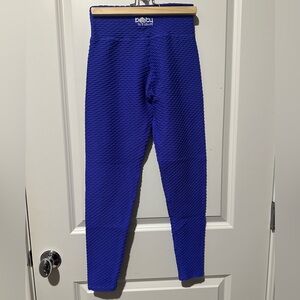 Full length Croco BBB royal blue leggings lightly worn.